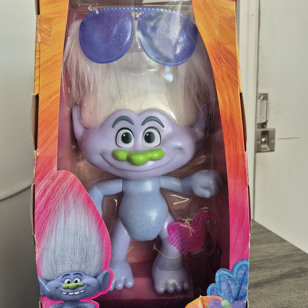 Dreamworks Purple and Green Trolls Doll with Accessories
